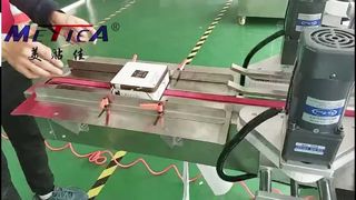 Automatische Doppelseiten-Etikettiermaschine zum Falten