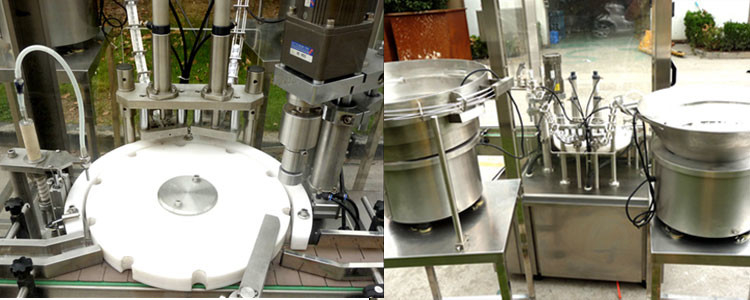 Präzisions-Füllmaschine mit 10 ml bis 100 ml Monoblock-Füllkappe mit Servomotor-Pistontechnologie