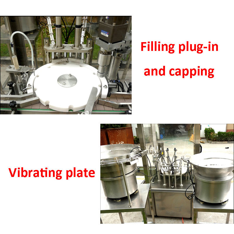 Präzisions-Füllmaschine mit 10 ml bis 100 ml Monoblock-Füllkappe mit Servomotor-Pistontechnologie