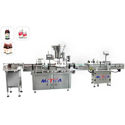 3 kW vollautomatische Monoblock-Füllmaschine mit Schraubkappe für Sirup