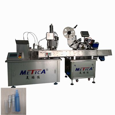 Automatische 1-3 ml-Füllmaschine mit Deckel und Kennzeichnung für Probeflaschen