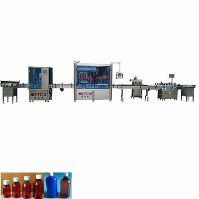 Automatische 50-500-ml-Etikettiermaschine für Sirup und orale Flüssigkeitsfüllung