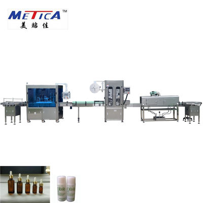 Öl-Abfüllenund der Etikettiermaschine-0.6-0.8Mpa Glas-Flaschen-Füllmaschine METICA CBD
