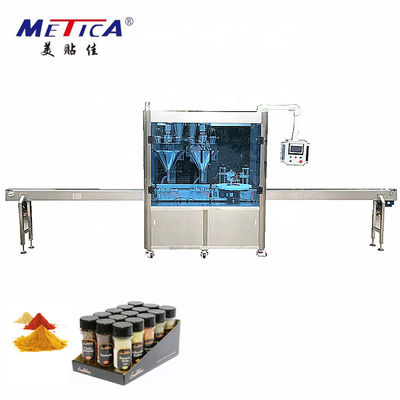 Pfeffern Sie Geschwindigkeit Chili Powder Filling And Capping-Maschinen-15BPM-60BPM