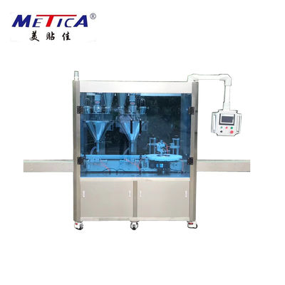 utomatic Production Line for Veterinary Powder Filling, Capping and Labeling Machine