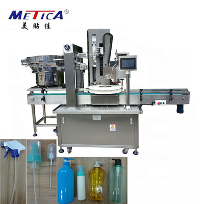 Pumpen-Kappen-mit einer Kappe bedeckende Maschine der PLC-Triggerspray-mit einer Kappe bedeckende Maschinen-1500BPH